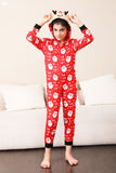Familj Röd Jul Claus Tryck Pyjamas