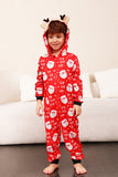 Familj Röd Jul Claus Tryck Pyjamas