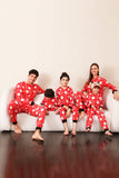 Familj Röd Jul Claus Tryck Pyjamas