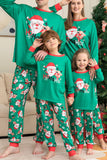 Grön jultomte och rådjur Jul Familj Matchande Pyjamas Set