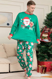Grön jultomte och rådjur Jul Familj Matchande Pyjamas Set
