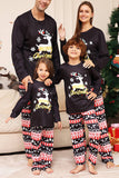 Jul Svart Hjort och Snöflinga Familj Matchande Pyjamas Set