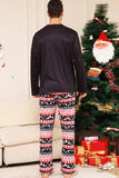 Jul Svart Hjort och Snöflinga Familj Matchande Pyjamas Set