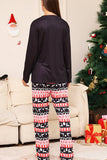 Jul Svart Hjort och Snöflinga Familj Matchande Pyjamas Set