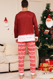 Röd snögubbe jul familj matchande pyjamas set