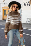 Jul Kaffe Hög Hals Pullover Stickad Tröja