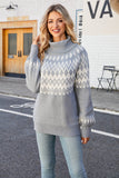 Jul Kaffe Hög Hals Pullover Stickad Tröja