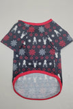 Jul Familj Matchande Pyjamas Svart Röd Hjort Tryckt Pyjamas Set