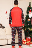 Jul Familj Matchande Pyjamas Svart Röd Hjort Tryckt Pyjamas Set