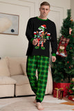 Jul Familj Vin Lover Dinosaur Tryck Pyjamas Set