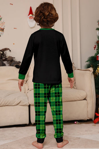 Jul Familj Vin Lover Dinosaur Tryck Pyjamas Set