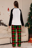 Jul Familj Svart Vit Rådjur Tryckt Rutig Pyjamas Set