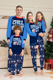 Jul Familj Matchande Pyjamas Set Navy Chill Out Pyjamas