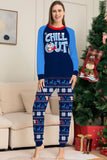 Jul Familj Matchande Pyjamas Set Navy Chill Out Pyjamas