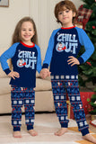 Jul Familj Matchande Pyjamas Set Navy Chill Out Pyjamas