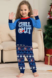 Jul Familj Matchande Pyjamas Set Navy Chill Out Pyjamas