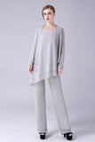 Jumpsuit/Byxdress Separerar Scoop Ankellång Chiffong Klänning till brudens mor