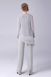 Jumpsuit/Byxdress Separerar Scoop Ankellång Chiffong Klänning till brudens mor