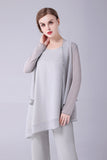 Jumpsuit/Byxdress Separerar Scoop Ankellång Chiffong Klänning till brudens mor