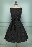 Svart Small Vit Dot