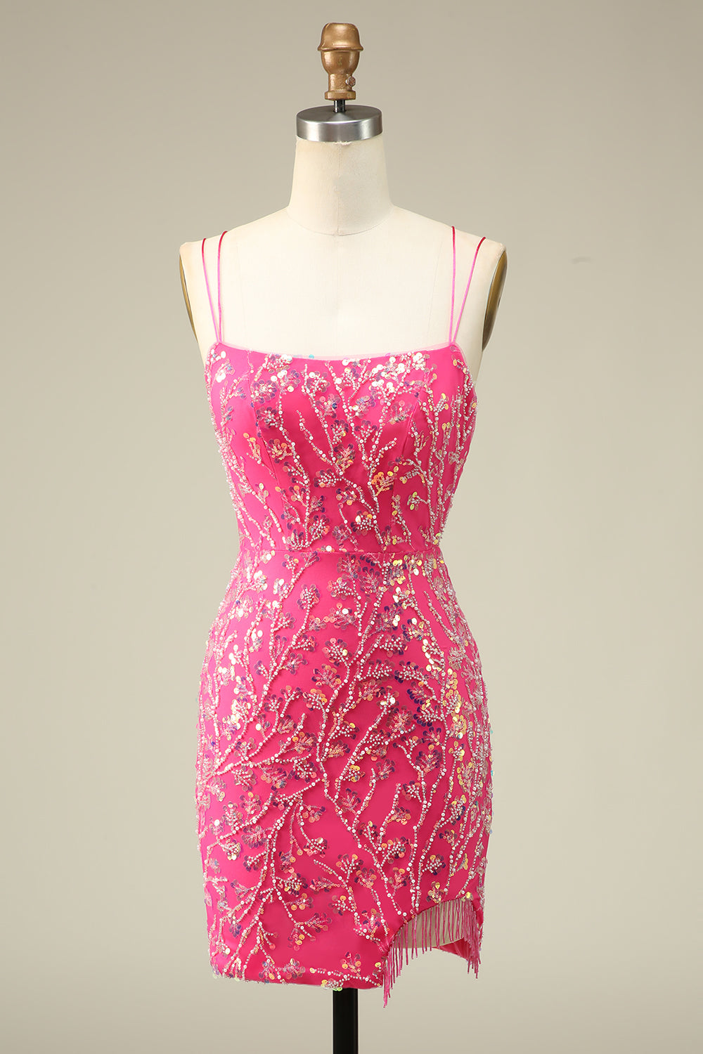 Elegant Korsett Tillbaka Bodycon Homecoming Klänning Med Tofs