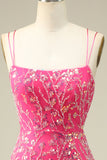 Elegant Korsett Tillbaka Bodycon Homecoming Klänning Med Tofs