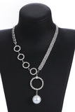 Silver Gnistrande Strass Choker Halsband