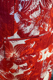 Röd blommig Jacquard 2-delad Män Balkostymer
