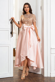 Blush Mother of the Bride Dress med paljetter