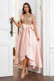 Blush Mother of the Bride Dress med paljetter