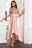Blush Mother of the Bride Dress med paljetter