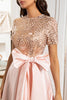 Load image into Gallery viewer, Blush Mother of the Bride Dress med paljetter