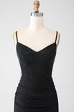 Mermaid Black Beaded Prom Klänning med volanger