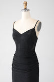 Mermaid Black Beaded Prom Klänning med volanger