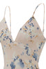 Load image into Gallery viewer, Rosa blommig Boho sommarklänning med slits