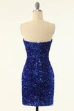 Svarta Paljett Bodycon Cocktailklänning