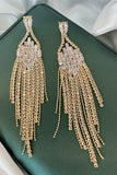 Häpnadsväckande sjöjungfru spaghettiband Golden Split Front Prom Klänning med Accessoarer Set
