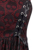 Load image into Gallery viewer, Vinröd skalle spets vintage klänning