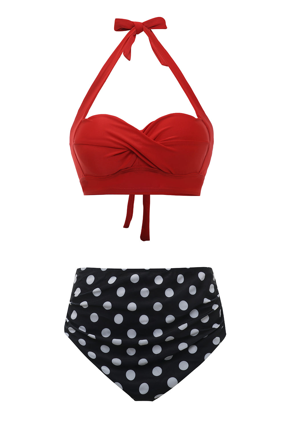 Svart Grön Löv Tvådelad Bikini