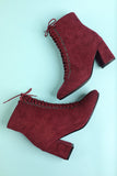 Kvinnors Vinröd Martin Boots