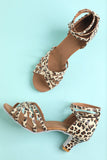 Leopard Print Sandaler