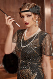 20-Tals flapper svarta tillbehör set