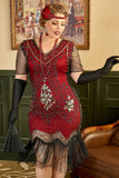 Plus Size 20 Tals Gatsby Paljett Klänning