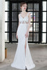 Load image into Gallery viewer, Svart sjöjungfru lång bal formell klänning