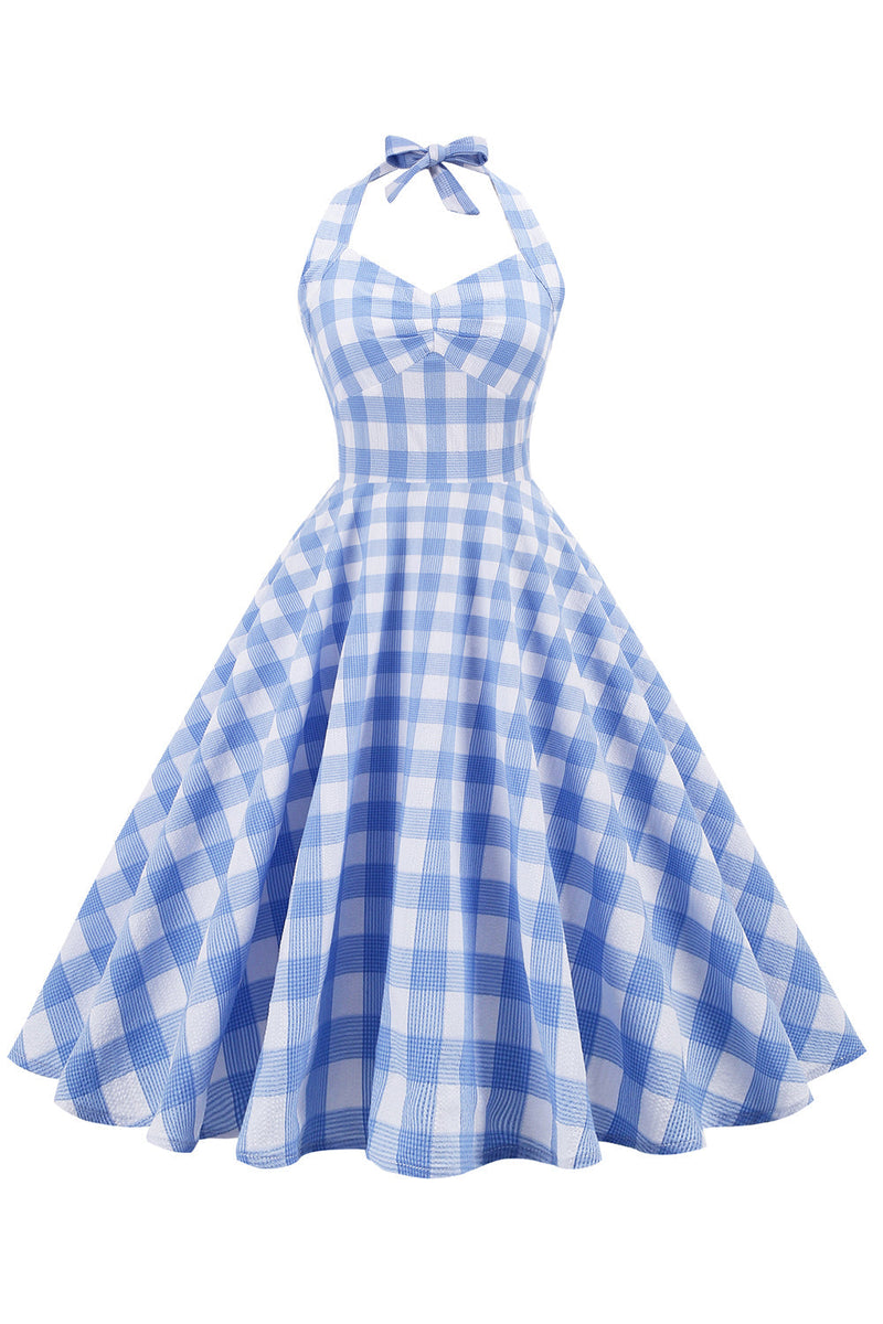 Load image into Gallery viewer, Hepburn Retro British Rutig Klänning
