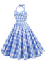 Load image into Gallery viewer, Hepburn Retro British Rutig Klänning