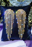 Guld Rhinestone Drop Örhängen