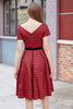 Load image into Gallery viewer, Röd Rutig Vintage Kläder